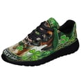 thumbnail image 1 of Saint Patrick's Day Boxer Dog Shoes Sneakers Black Size 11, 1 of 7