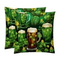thumbnail image 1 of Saint Patrick's Day Chair Pillow Covers Set of 2 Throw Pillow Decorative Pillows Velvet with Unique Patterns for Various Occasions - Available in 16x16, 18x18, and 20x20 Inches, 1 of 6