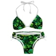 thumbnail image 1 of Saint Patrick's Day Chic One-Piece Swimsuits Bikini Set: Detachable Sponge, Adjustable Strap, Two-Pack, for Pools and Beaches, 1 of 6