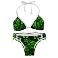 thumbnail image 1 of Saint Patrick's Day Chic One-Piece Swimsuits Bikini Set: Detachable Sponge, Adjustable Strap, Two-Pack, for Pools and Beaches, 1 of 6