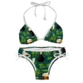 thumbnail image 1 of Saint Patrick's Day Chic One-Piece Swimsuits Bikini Set: Detachable Sponge, Adjustable Strap, Two-Pack, for Pools and Beaches, 1 of 6
