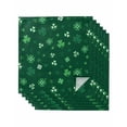 thumbnail image 1 of Saint Patrick's Day Cloth Napkins Set of 6 Reusable Dinner Napkins, Green Lucky Shamrock Spring Cocktail Napkin Washable Table Napkins for Wedding/Holiday Party/Baby Shower 20"x20", 1 of 7