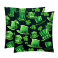 thumbnail image 1 of Saint Patrick's Day Covers- Set of 2 Throw Pillows in Various Sizes (16x16, 18x18, 20x20 inches) with Stylish Patterns for Home Decor and Comfort - Pillow Inserts Included, 1 of 6