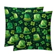 thumbnail image 1 of Saint Patrick's Day Covers with Unique Patterns, Set of 2 Decorative Throw Pillow Inserts for Sofa Bed Couch, 16x16/18x18/20x20 Inches, Ideal for Home Decor and Gifting, 1 of 6