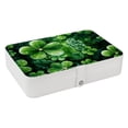 thumbnail image 1 of Saint Patrick's Day Decorative PU Leather Jewelry Organizer Box with Removable Compartment: Portable Display Case, 1 of 6