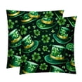 thumbnail image 1 of Saint Patrick's Day Decorative Pillows Covers with Unique Patterns for Bed, Home Decor - Set of 2 Pillow Inserts - Available in 16x16, 18x18, 20x20 Inches for Various Occasions, 1 of 6