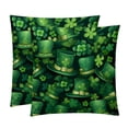 thumbnail image 1 of Saint Patrick's Day Decorative Pillows Covers with Unique Patterns for Bed, Home Decor - Set of 2 Pillow Inserts - Available in 16x16, 18x18, 20x20 Inches for Various Occasions, 1 of 6