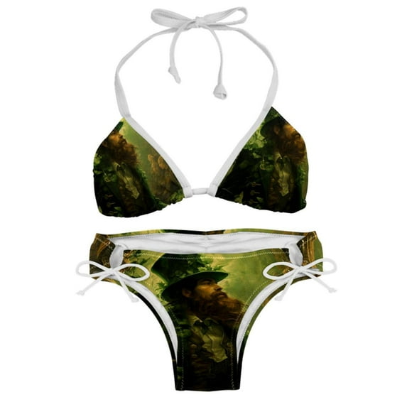 Saint Patrick's Day Detachable Sponge Adjustable Strap Bikini Set Two-Pack Swim Suit Swimsuits Bikini