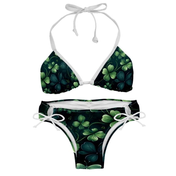 Saint Patrick's Day Detachable Sponge Adjustable Strap Bikini Set Two-Pack Swim Suits for WomenToolStrip with applicable scenes