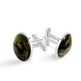 thumbnail image 1 of Saint Patrick's Day Elegant Men's Cufflinks for Formal Attire, Crafted in Stainless Steel for Sophisticated Look, for Business Meetings and Special Occasions, 1 of 6