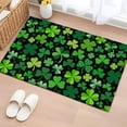 thumbnail image 1 of Saint Patrick's Day Entryway Rug 2'x3'&nbsp; Non Slip Front Door Mats, Spring Farmhouse Botanical Clovers Entrance Rugs Indoor Outdoor Carpet, Washable Floor Mats Small Area Rug for Bedroom Kitchen, 1 of 8