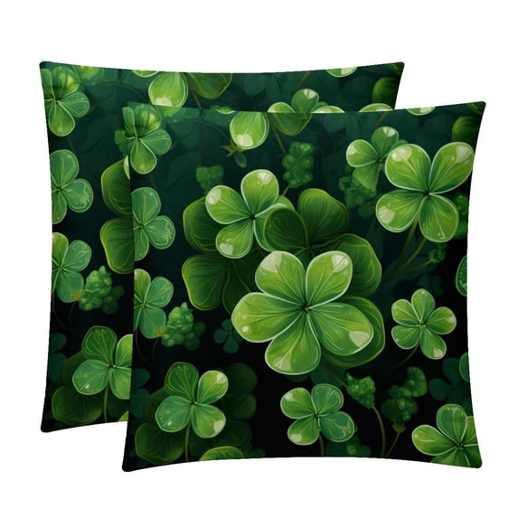 Saint Patrick's Day Exclusive Velvet Throw Pillow Inserts Set of 2 with Unique Patterns - 16x16, 18x18, 20x20 Inches for Pillow Covers and Decorative Pillows for Home
