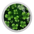 thumbnail image 1 of Saint Patrick's Day Fluorescent Drawer Pulls with Screws - Round 4-Pack: Glow-in-the-Dark Knobs for Cabinets, Wardrobes, Dressers - Furniture Décor with Round Knobs, Drawer Handles, 1 of 6