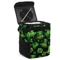 thumbnail image 1 of Saint Patrick's Day Foldable Car Garbage Can with Lid, Leak-Proof, Hanging Storage Bag - Trash Can for Car, Mini Trash Can, 1 of 6
