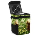 thumbnail image 1 of Saint Patrick's Day Foldable Car Garbage Can with Lid, Leak-Proof Mini Trash Can, Hanging Storage Bag for Car, 1 of 6