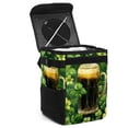 thumbnail image 1 of Saint Patrick's Day Foldable Car Garbage Can with Lid, Leak-proof Mini Trash Can, Hanging Storage Bag - Trash Can for Car, 1 of 6
