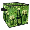 thumbnail image 1 of Saint Patrick's Day Foldable Clothes Storage Bins with Handle, 10.8"x10.5"x10.6", Large Capacity - Storage Baskets Containers, 1 of 6