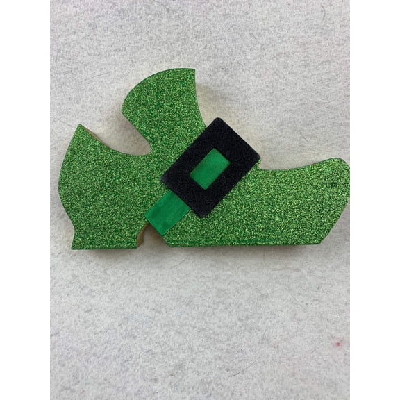 Saint Patrick’s Day Glitter Lucky Shamrock or Leprechaun Boot Block Sitters