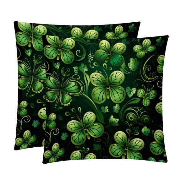 Saint Patrick's Day Inserts Set of 2 - 16x16, 18x18, 20x20 Inches - Unique Patterns for Pillows Covers, Bed Pillow, Throw Pillows - Great for All Occasions