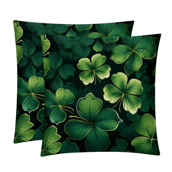 Saint Patrick's Day Inserts Set of 2 - 16x16, 18x18, 20x20 Inches - Unique Patterns for Pillows Covers, Bed Pillow, Throw Pillows - Great for All Occasions