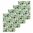 thumbnail image 1 of Saint Patrick's Day Kitchen Dish Towels for Drying Dishes Set of 4, Gnomes Hat Boot Clovers Blue Stripes Waffle Weave Microfiber Hand Tea Bathroom Towels Quick Dry & Absorbent Towel 15.7x23.6, 1 of 7