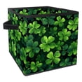 thumbnail image 1 of Saint Patrick's Day Large Capacity Foldable Storage Baskets with Handle, 10.8"x10.5"x10.6", Toy Storage Cube Organizer Storage Containers, 1 of 6