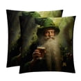 thumbnail image 1 of Saint Patrick's Day Luxurious Velvet Throw Pillow Covers with Unique Patterns - Set of 2 Pillow Covers and Inserts, 16x16, 18x18, 20x20 Inches for All Occasions, 1 of 6