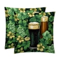 thumbnail image 1 of Saint Patrick's Day Luxurious Velvet Throw Pillow Inserts with Unique Patterns - Set of 2 Chair Pillow Covers - Available in 16x16, 18x18, 20x20 Inches for All Occasions, 1 of 6