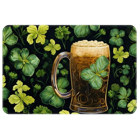 Saint Patrick's Day Machine Washable Non-Slip Polyester Indoor Floor Rug and Chair Mats