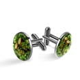 thumbnail image 1 of Saint Patrick's Day Men's Cufflinks Set for Formal Attire, Made of Stainless Steel, for Workplace and Special Occasions, 1 of 6