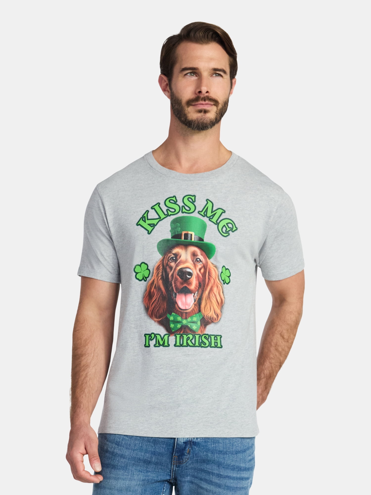 St. Patrick's Day Men's Graphic Tee Irish Setter from Way to Celebrate, Sizes XS-5XL
