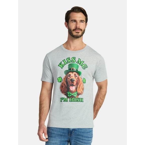 St. Patrick's Day Men's Graphic Tee Irish Setter from Way to Celebrate, Sizes XS-5XL