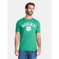 thumbnail image 1 of Saint Patrick's Day Men's Lucky Clover Graphic Tee by Way to Celebrate, Sizes XS-5XL, 1 of 5