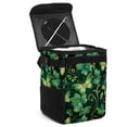 thumbnail image 1 of Saint Patrick's Day Mini Trash Can for Car - Foldable, with Lid, Leak-Proof, Hanging Storage Bag, 1 of 6
