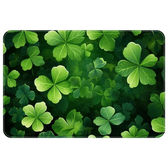 Saint Patrick's Day Modern Polyester Non-Slip Floor Rug Office Mat, Machine Washable Office Rugs