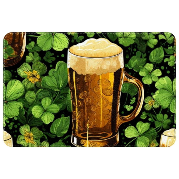 Saint Patrick's Day Non-Slip Machine Washable Polyester Kitchen Mat Indoor Rug Kitchen Rug