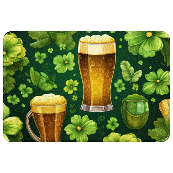 Saint Patrick's Day Non-Slip Polyester Chair Mats and Door Rugs - Machine Washable