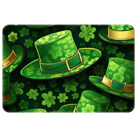 Saint Patrick's Day Non-Slip Polyester Chair Mats and Door Rugs - Machine Washable