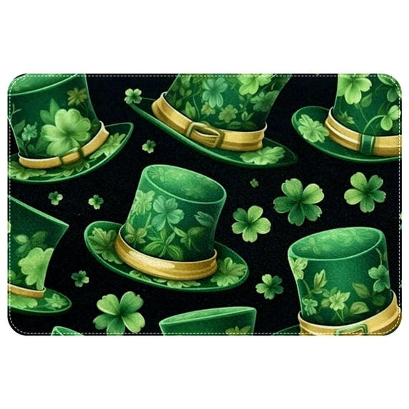 Saint Patrick's Day Non-Slip Polyester Indoor/Outdoor Carpet Game Mat Bath Rugs Machine Washable