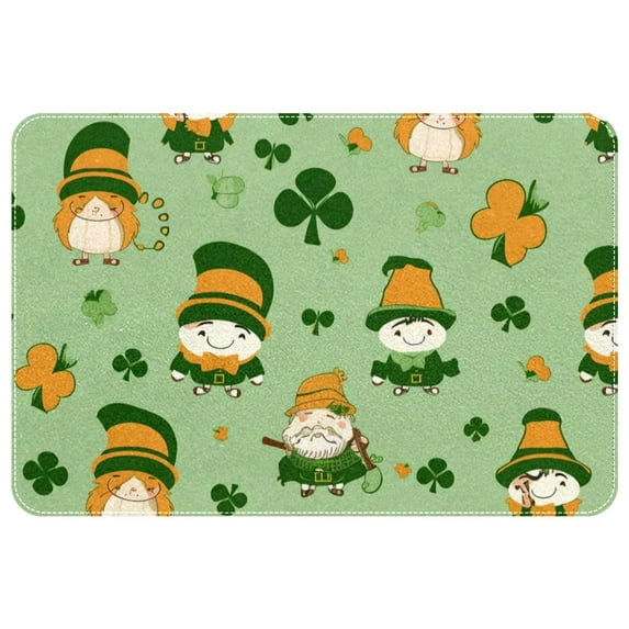Saint Patrick's Day Non-Slip Polyester Office Floor Mat Carpet Rug - Machine Washable