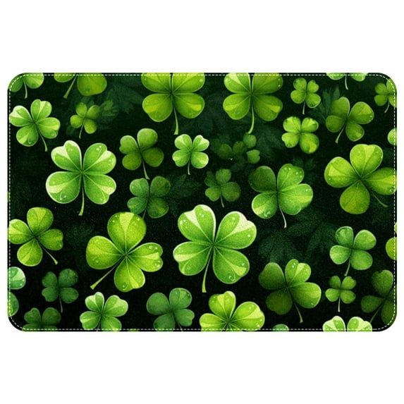 Saint Patrick's Day Non-Slip Polyester Office Rugs: Machine Washable Game Mat and Door Carpet
