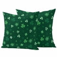 thumbnail image 1 of Saint Patrick's Day Outdoor Waterproof Pillow Covers, Green Lucky Shamrock Spring Decorative Square Throw Pillowcase Sofa Cushion Sham for Patio/Couch/Chair, 18"x18" 2 Pack, 1 of 8