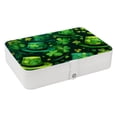 thumbnail image 1 of Saint Patrick's Day PU Leather Jewelry Box with Removable Compartment and Necklace Organizer Display Case - Portable, 1 of 6