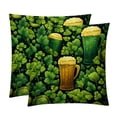 thumbnail image 1 of Saint Patrick's Day Pillow Covers Inserts Set with Unique Patterns - 16x16, 18x18, 20x20 Inches - 2 Pack Decorative Throw Pillow Covers for Home Decor and More, 1 of 6