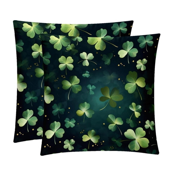 Saint Patrick's Day Pillow Covers and Throw Pillow Inserts - Set of 2, Available in 16x16, 18x18, and 20x20 Inches, Featuring Unique Patterns for Home Decor