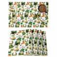 thumbnail image 1 of Saint Patrick's Day Placemats Set of 4 Gnomes Hats Boots Clovers Leaves Place Mats Indoor Wipeable Table Mats Washable Cloth Dining Table Placemats for Kitchen Holiday Party Home Decor 13x19 Inch, 1 of 9