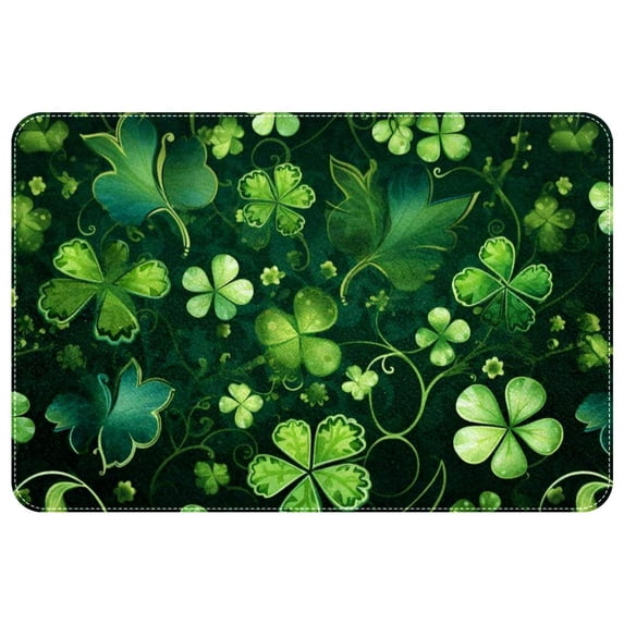 Saint Patrick's Day Polyester Chair Mat Non-Slip Machine Washable Indoor Carpet Rug