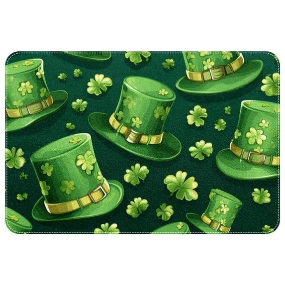 Saint Patrick's Day Polyester Indoor Mat Non-Slip Area Rug Chair Rugs Machine Washable