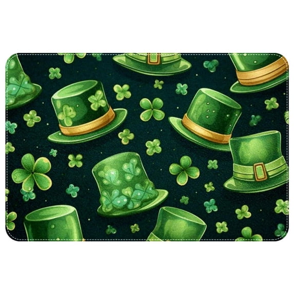 Saint Patrick's Day Polyester Non-Slip Machine Washable Office Chair Rug for Chair Rugs and Door Rug