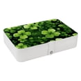 thumbnail image 1 of Saint Patrick's Day Portable PU Leather Earring Holder Organizer with Removable Compartment and Storage Box, 1 of 6